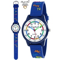 Pacific Time Kinder Armbanduhr Jungen Mädchen Kinderuhr Lernuhr ABC