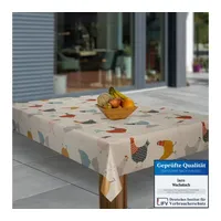 Laro Wachstuch-Tischdecke Abwaschbar Wachstischdecke PVC Plastik-Tischdecken Eckig Meterware Abwischbar,