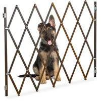 Relaxdays Hundeabsperrgitter, ausziehbar bis 130 cm, 87,5-100 cm hoch,