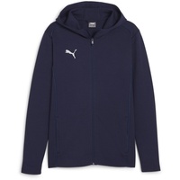 Puma teamFINAL Casuals Kapuzenjacke Herren 06 navy/silver M
