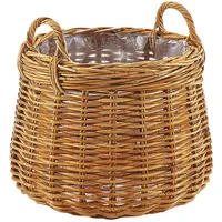 Kobolo Rattanübertopf Pflanzkorb Übertopf Pflanzkübel – Rattan lacak –