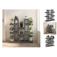 VidaXL Pflanzenständer 104,5 x 25 x 109,5 cm Grau