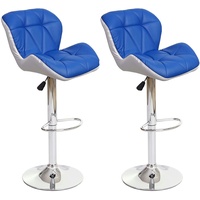 Mendler 2er-Set Barhocker HWC-A92, Barstuhl Tresenhocker, höhenverstellbar Kunstleder -