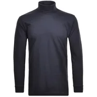 RAGMAN Basic Rollkragen Regular Fit, Single Jersey, einfarbig Dunkelblau