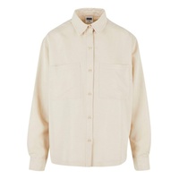 URBAN CLASSICS Oversized Twill Langarmhemd Sand XS