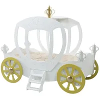 Deinbett Kinderbett Prinzessinnen-Kutsche ¦ weiß ¦ Maße (cm): B: