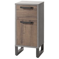 Composad Unterschrank LA FABRICA, Betondekor - holzfarben - Maße