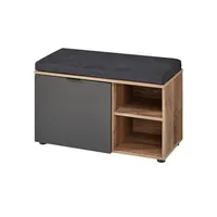 Sconto Garderobenbank ¦ grau ¦ Maße (cm): B: 82