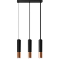 Sollux lighting Hängeleuchte - Deckenlampe Stahl - 3 Flammig