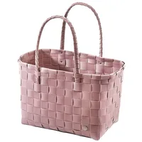 Kobolo Einkaufstasche Einkaufskorb geflochten Kunststoff Shopper - ROSE XXL