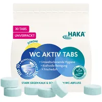 HAKA WC Aktiv Tabs, Zitrone, mit Aktivsauerstoff, 30 Stück