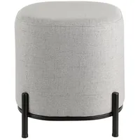 EGLO Mashike, minimalistischer Sitzhocker, runder Couch Beistellhocker, Pouf aus