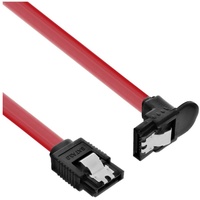 InLine SATA 6Gb/s Kabel, mit Lasche, gewinkelt, 0,75m