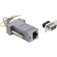 InLine 68889B Adapter, 9pol Sub D Buchse an RJ45