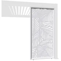 Weide Dekorative Aluminium Wand für Weide Pergola 0,93m Blattdesign