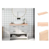 VidaXL Waschtischplatte 100x40x(2-6) cm Massivholz Unbehandelt