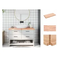 VidaXL Waschtischplatte Hellbraun 120x60x(2-6) cm Massivholz Behandelt