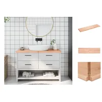 VidaXL Waschtischplatte Hellbraun 120x30x(2-4) cm Massivholz Behandelt