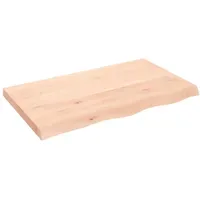 VidaXL Waschtischplatte 100x60x(2-6) cm Massivholz Unbehandelt