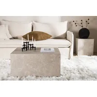 BOURGH Couchtisch Marmor Optik York - Wohnzimmertisch/Coffee Table 60x80x40cm