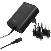 Ansmann 1201-0024 Steckernetzteil, einstellbar 12 V/DC, 9 V/DC, 7.5
