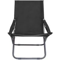 VidaXL Klappbare Strandstühle 2 Stk. Stoff Schwarz