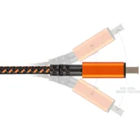 Xtorm CXX002, USB zu Lightning-Kabel (1,5m), black/orange