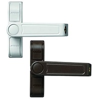 ABUS Fenster-Zusatzsicherung 2410B braun gleichschl. AL0125