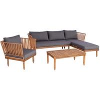 MCW Garten-Garnitur L29 4er-Set Dunkelgrau