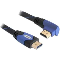 DeLock HDMI Anschlusskabel HDMI-A Stecker 1m Stecker blau 1m