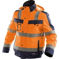 DASSY Warnschutz Winterjacke, neonorange/dunkelblau, XL