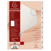 Exacompta Register 1710E A4 1-10 grau