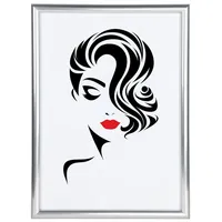 Ideal Trend Classic Leichter Kunststoffbilderrahmen mit Acrylglas Schutz ohne