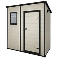 KETER Manor Pent 6x4, Kunststoff-Schuppen, Braun - Gartenhaus -