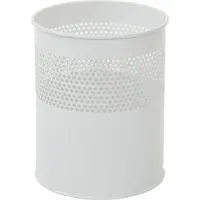 V-Part Halbperforierter Papierkorb 10 l Weiß