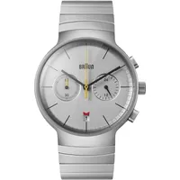 Braun Herren Chronograph Gesteppte Daunenjacke Uhr mit Hausschuhe Armband