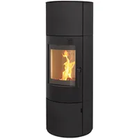 THERMIA Kaminofen München XL Stahl schwarz 7Kw