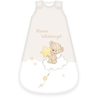 Herding 3385232235 - babybest® Babyschlafsack, Kleiner Schutzengel, Baumwolle, weiß/beige,