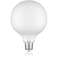 Ledscom.de E27 LED Leuchtmittel, G125, warmweiß (2700 K), 4