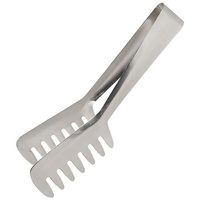 Buri Edelstahl Spaghettizange 20cm Pastazange Nudelzange Servierzange Besteck Zange