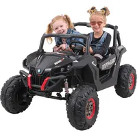 ACTIONBIKES MOTORS Kinder-Elektroauto UTV Buggy MX Allrad 4x4 (Schwarz)