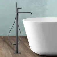 Herzbach Deep Grey Einhebelmischer, für Wanne, 23.220700.1.06,