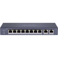 Hikvision DS-3E0310P-E/M (10 Ports), Netzwerk Switch, Schwarz