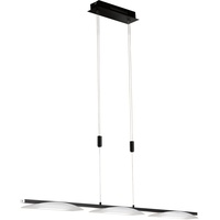 Fischer & Honsel Pendelleuchte, Kop | sandschwarz/Acrylglas weiß satiniert