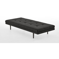 Atlantic Home Collection Bergen mit Kissenrolle, 85/200cm, schwarz