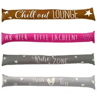 Mojawo Zugluftstopper Unifarben mit Spruch-M993030-anthrazit