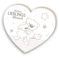 Herding Herzkissen Kleiner Lieblingsmensch 33 x 29 cm Mehrfarbig