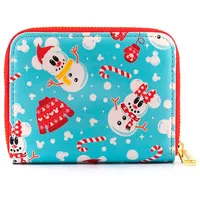 Loungefly Mickey Minnie Schneemann Geldbörse mehrfarbig