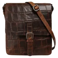 Bugatti Nevio Umhängetasche Leder 22 cm braun