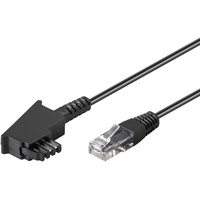 Goobay 71811 Telefonkabel, Anschlusskabel für DSL/ADSL/VDSL, TAE-F Stecker auf